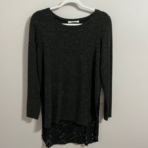 Knit/lace tunic